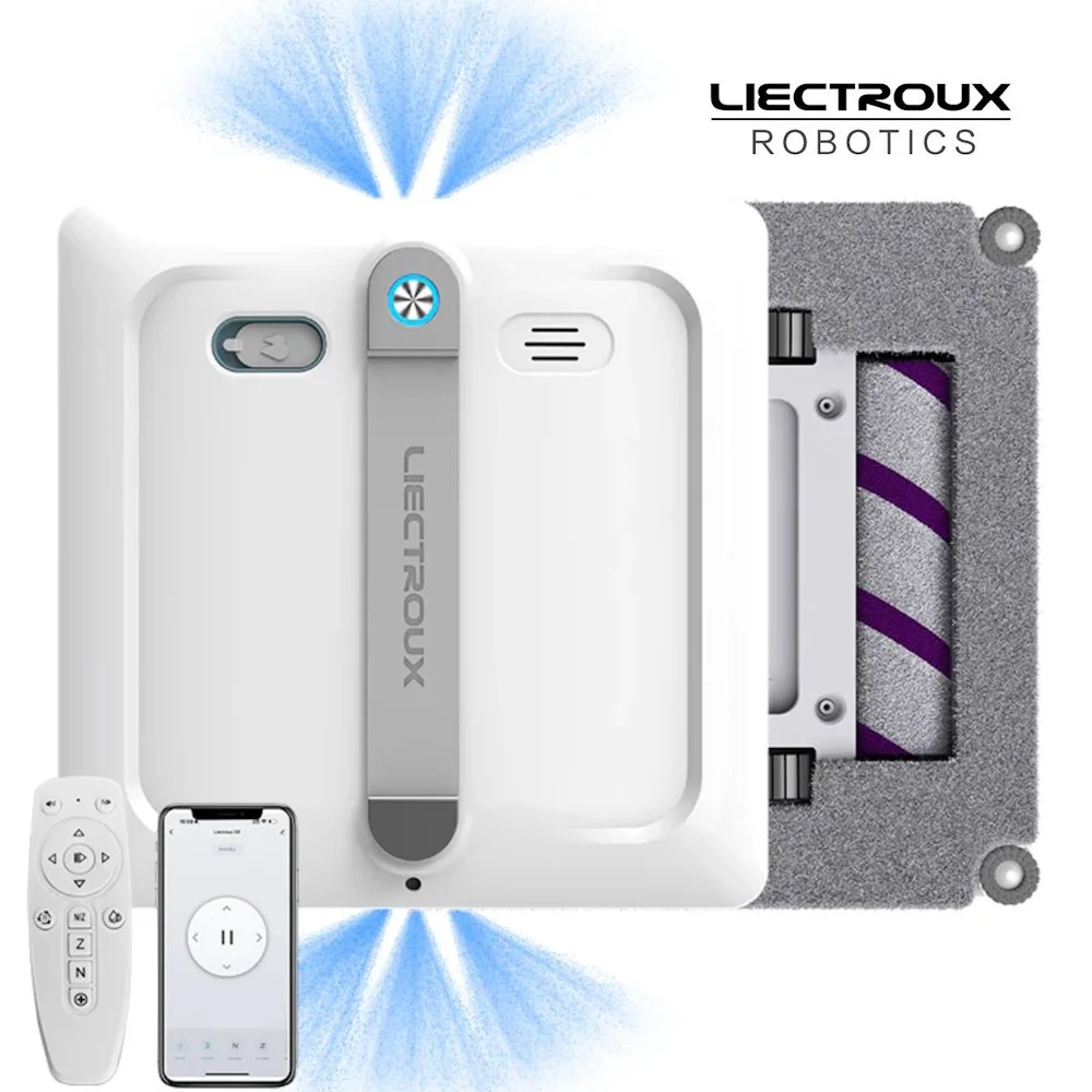 Робот для миття вікон Liectroux S9 / 6 авто-розпилювачів / 2 ролика / Управління зі смартфона, фото №1 Робот для миття вікон Liectroux S9 / 6 авто-розпилювачів / 2 ролика / Управління зі смартфона, фото №1