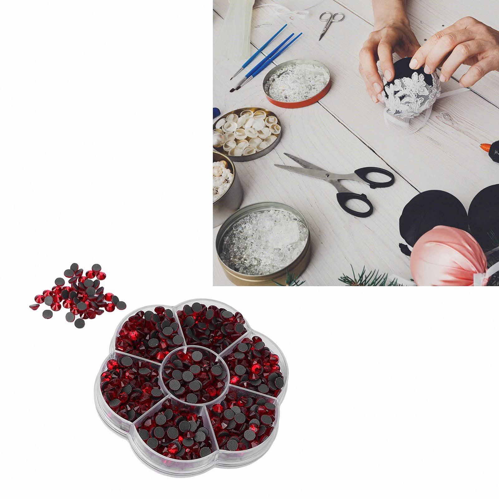 Стрази Плоскі JM201 Каміння Кришталеві для Нігтів, Телефону (Червоний) 1000 штук, фото №6