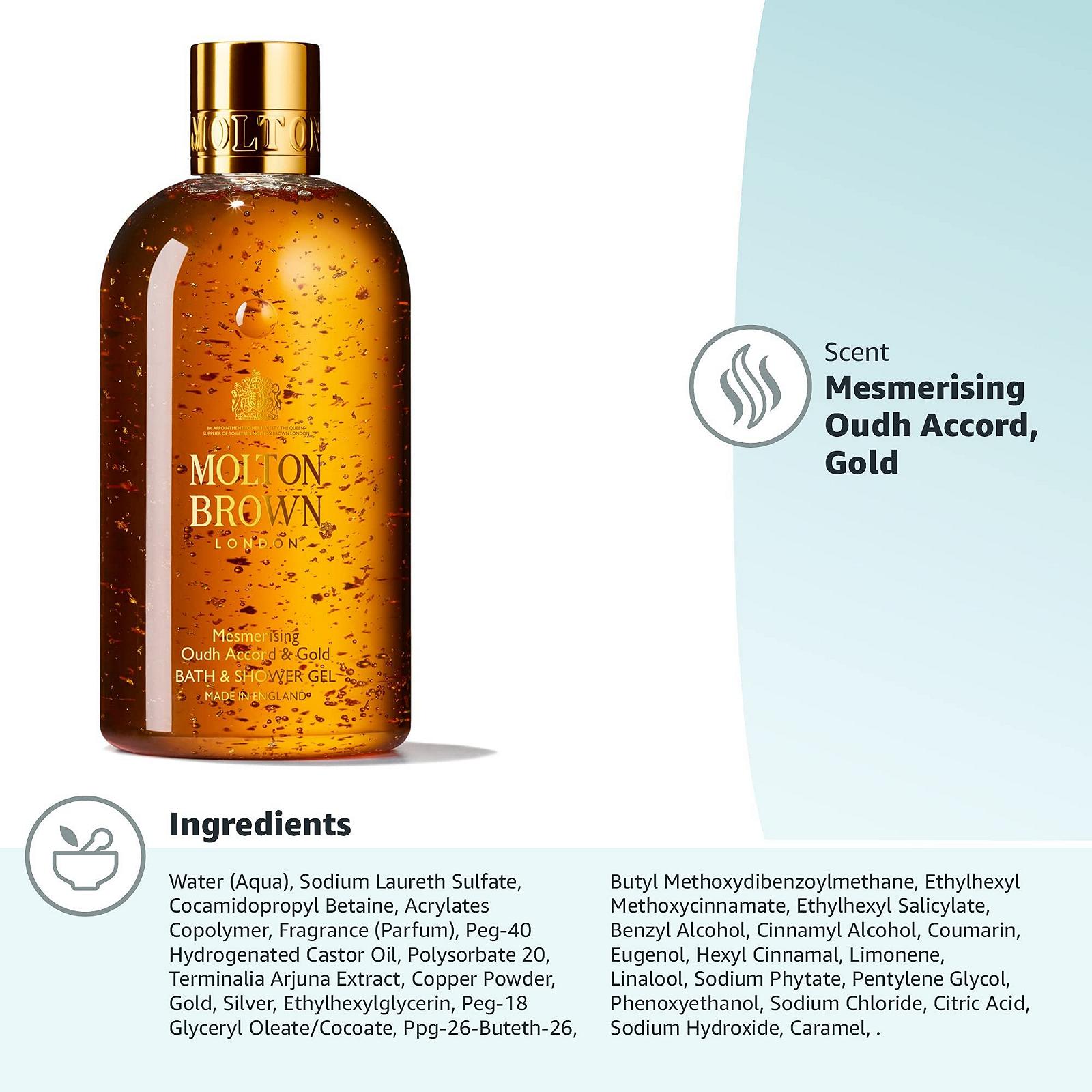 Гель для душа Molton Brown Mesmerising Oudh Accord & Gold, фото №8