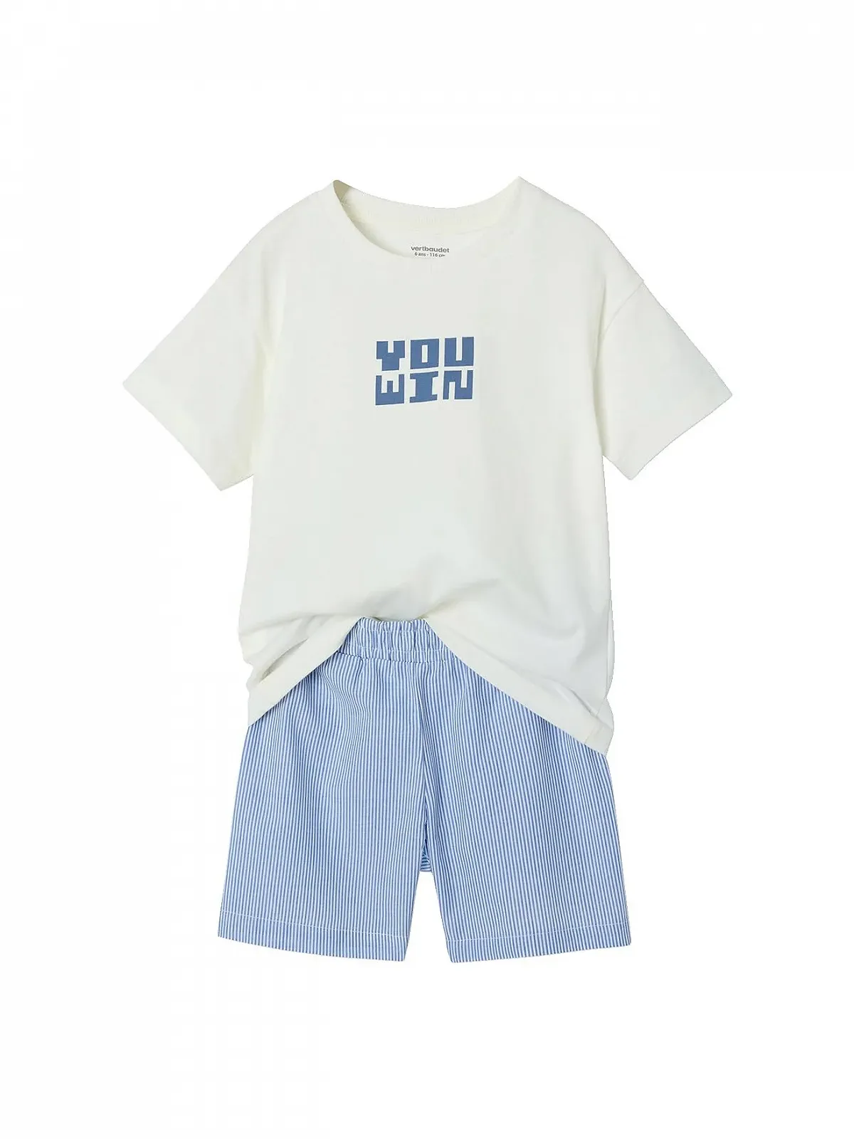 Літня піжама Vertbaudet Комплект з 2 штук для хлопчиків з геймерським принтом, фото №4 Літня піжама Vertbaudet Комплект з 2 штук для хлопчиків з геймерським принтом, фото №4