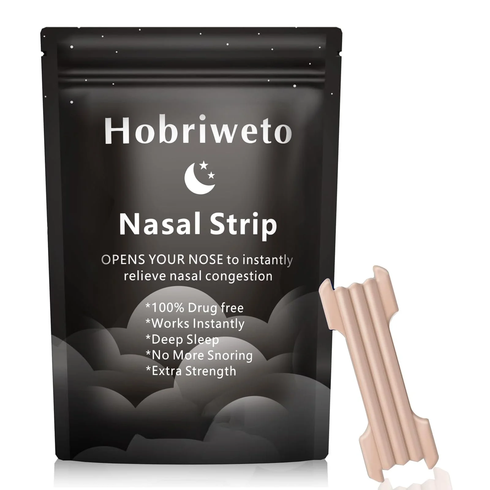 Пластир для носа від хропіння для миттєвого полегшення закладеності носа, алергії, фото №1