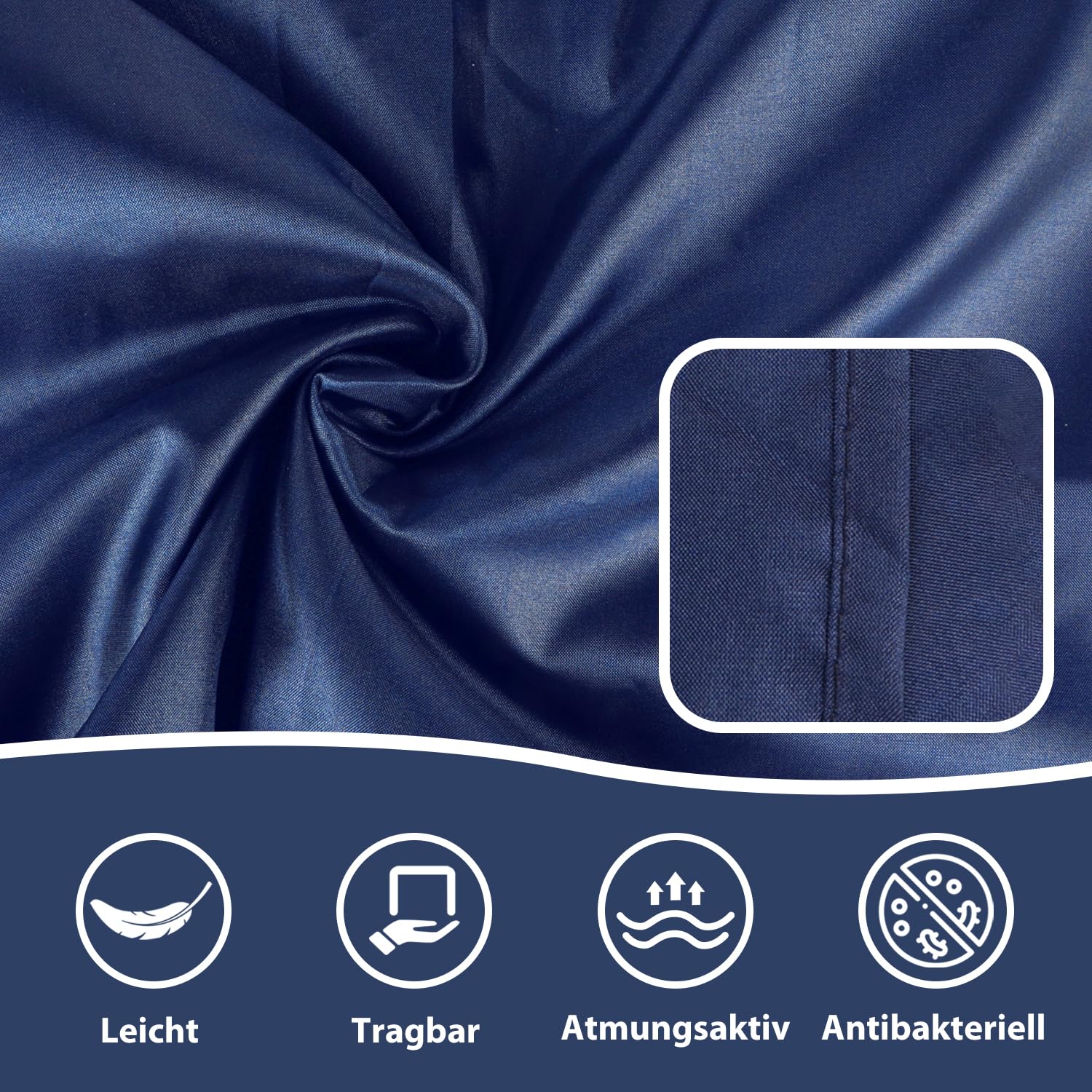 Спальный мешок Ultralight Microfibre с подушечкой и карманом на молнии 90 x 220 см, фото №5