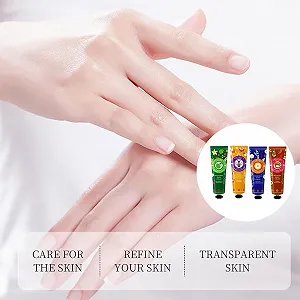 Набор Рождественских Кремов для Рук, 4 Штуки, Крем для Ухода за Руками с Растительным Ароматом synthetic.ua - Фото 1