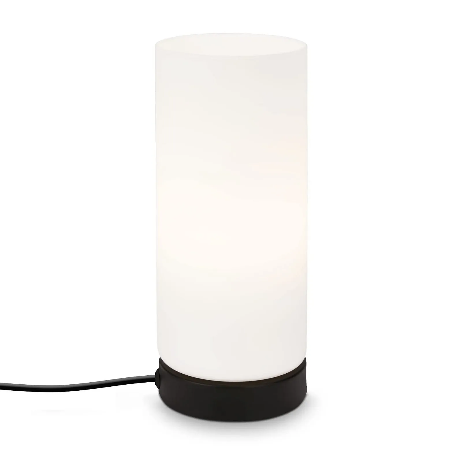 Настольная лампа Briloner Leuchten E14 25 Вт 100 x 250 мм бело-черная, фото №1