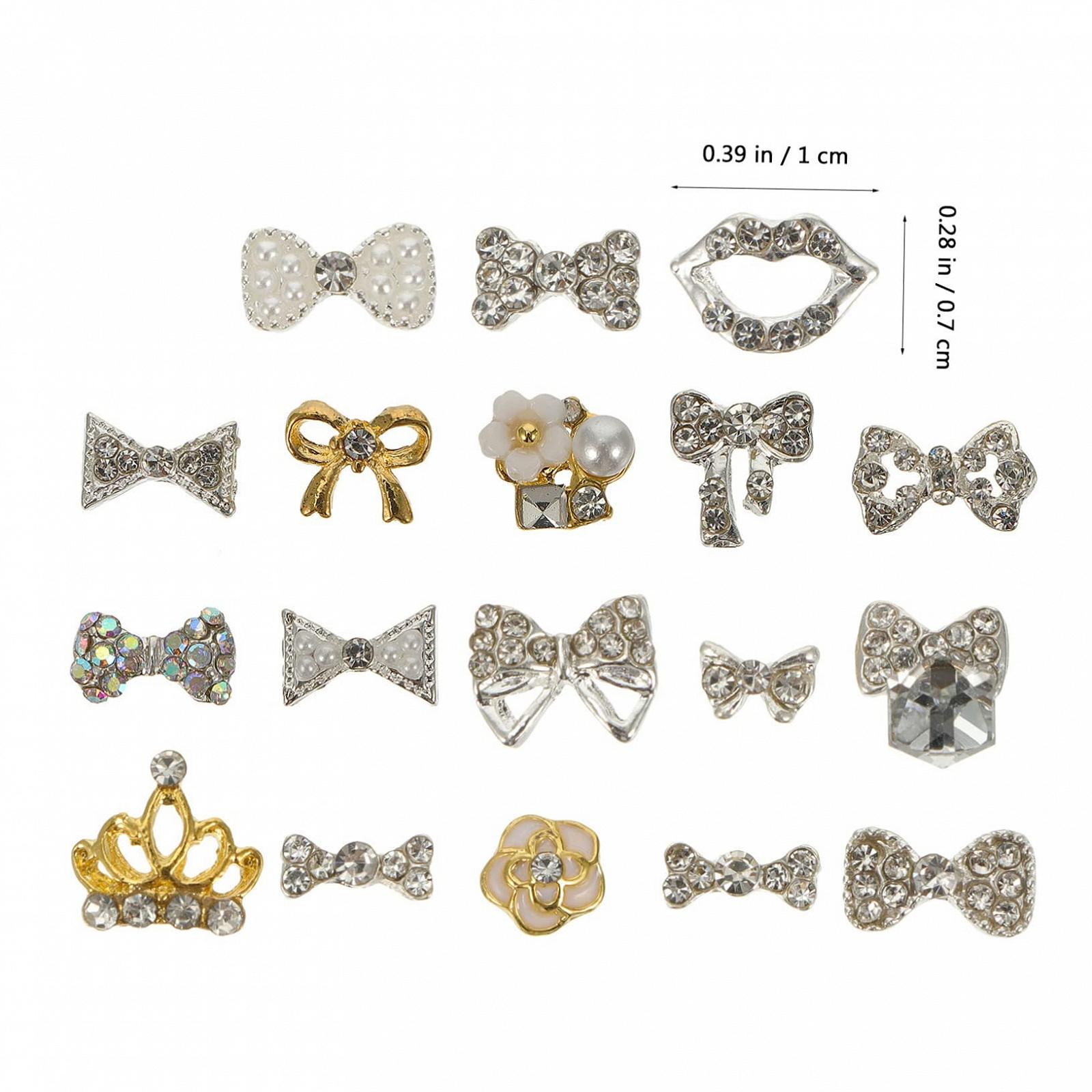 Украшения для ногтей Бабочки FRCOLOR 54шт. Элегантные украшения для маникюра, фото №5