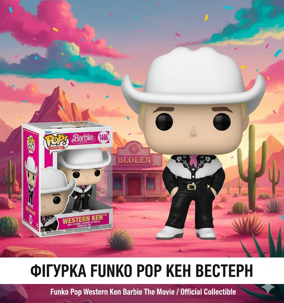 Фігурка Барбі Вестерн Кен Western Ken Barbie Фанко поп Funko Pop іграшка 10 см #1446, фото №1