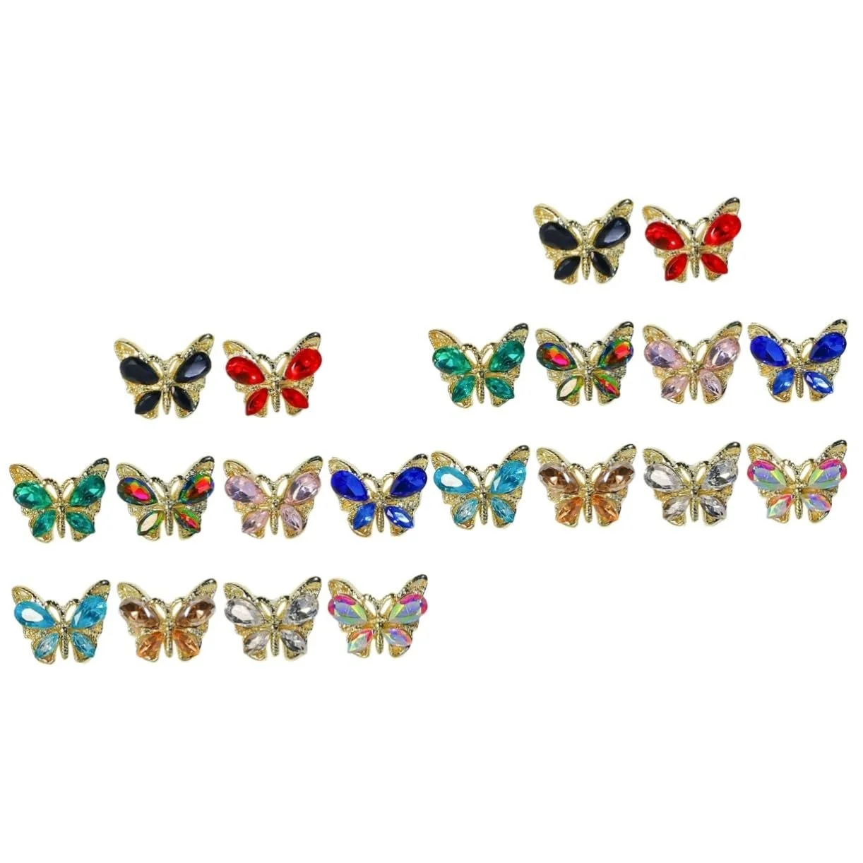 Підвіски для нігтів Healvian Набір. Метелик 3D, фото №1 Підвіски для нігтів Healvian Набір. Метелик 3D, фото №1