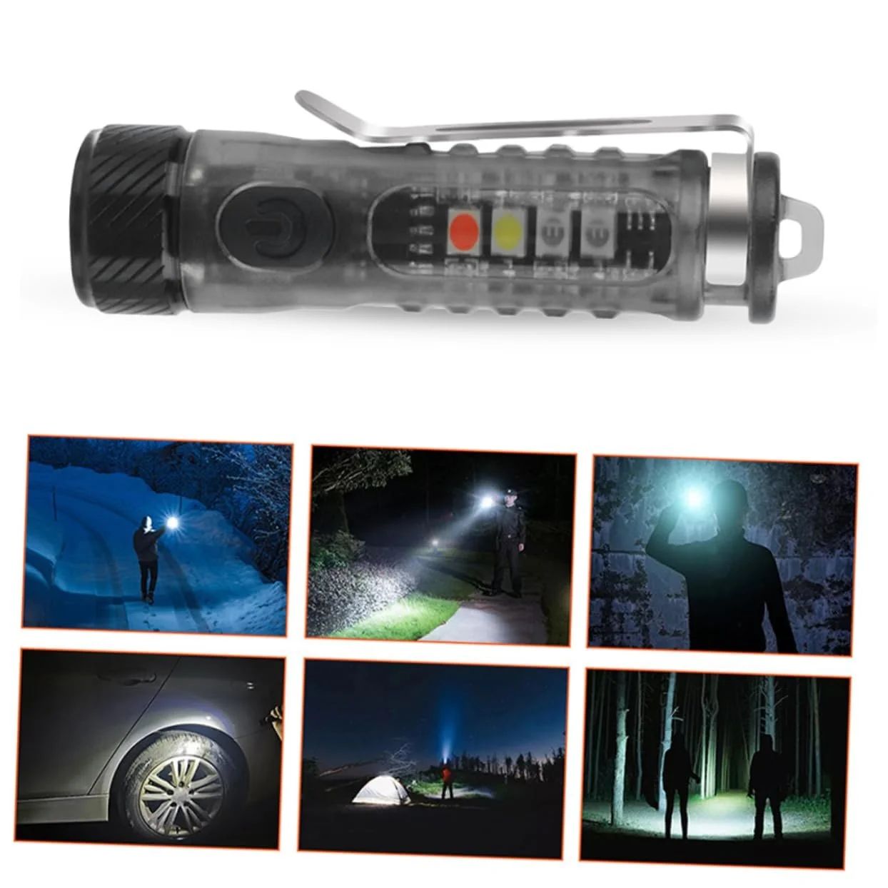 Міні Ліхтарик Toddmomy LED Регульоване світло, Перезаряджуваний для кемпінгу та активного відпочинку, Компактний та портативний для надзвичайних ситуацій, фото №6