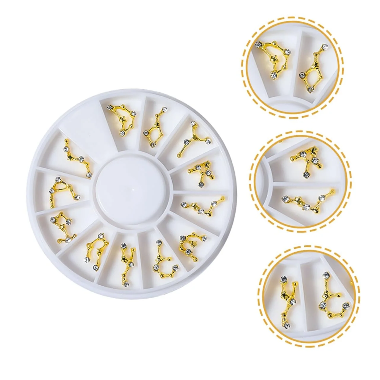 Наклейки Знаки Зодіаку Housoutil 3D для нігтів, фото №3