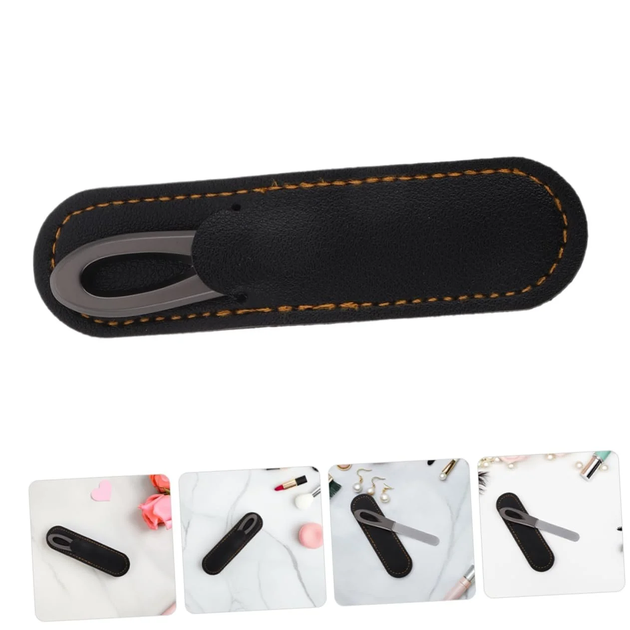 Набор пилок для ногтей PACKOVE, черные, портативные, цинково-алюминиевые, с нескользящей ручкой, с чехлом, фото №9 Набор пилок для ногтей PACKOVE, черные, портативные, цинково-алюминиевые, с нескользящей ручкой, с чехлом, фото №9