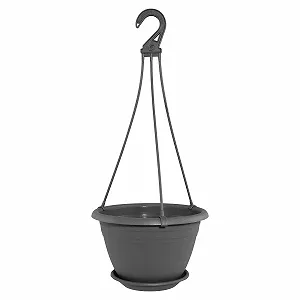 Подвесная корзина Pflanzen Kölle Galicia 25 см антрацит synthetic.ua - Фото 1