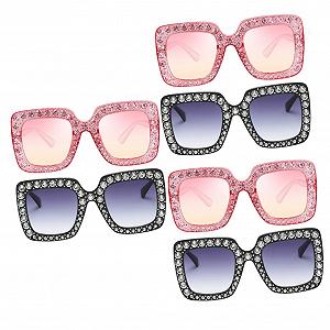Окуляри Сонцезахисні Жіночі PACKOVE Квадратна оправа, (6 шт. в упаковці) - Фото 1
