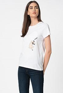 Футболка ONLPOLLY LIFE REG DOG BOX TOP JRS 15215652 Bright  ONLY Білий S - Фото 1