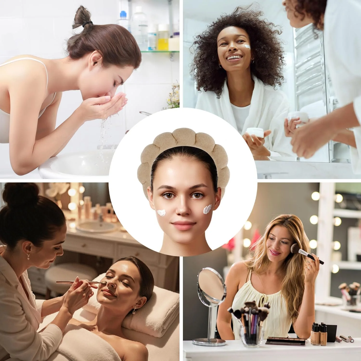 Обруч для умывания лица Khaki, фото №4