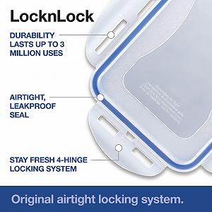 Ємності для зберігання LocknLock 5 x 1 л прямокутні пластикові герметичні synthetic.ua - Фото 1