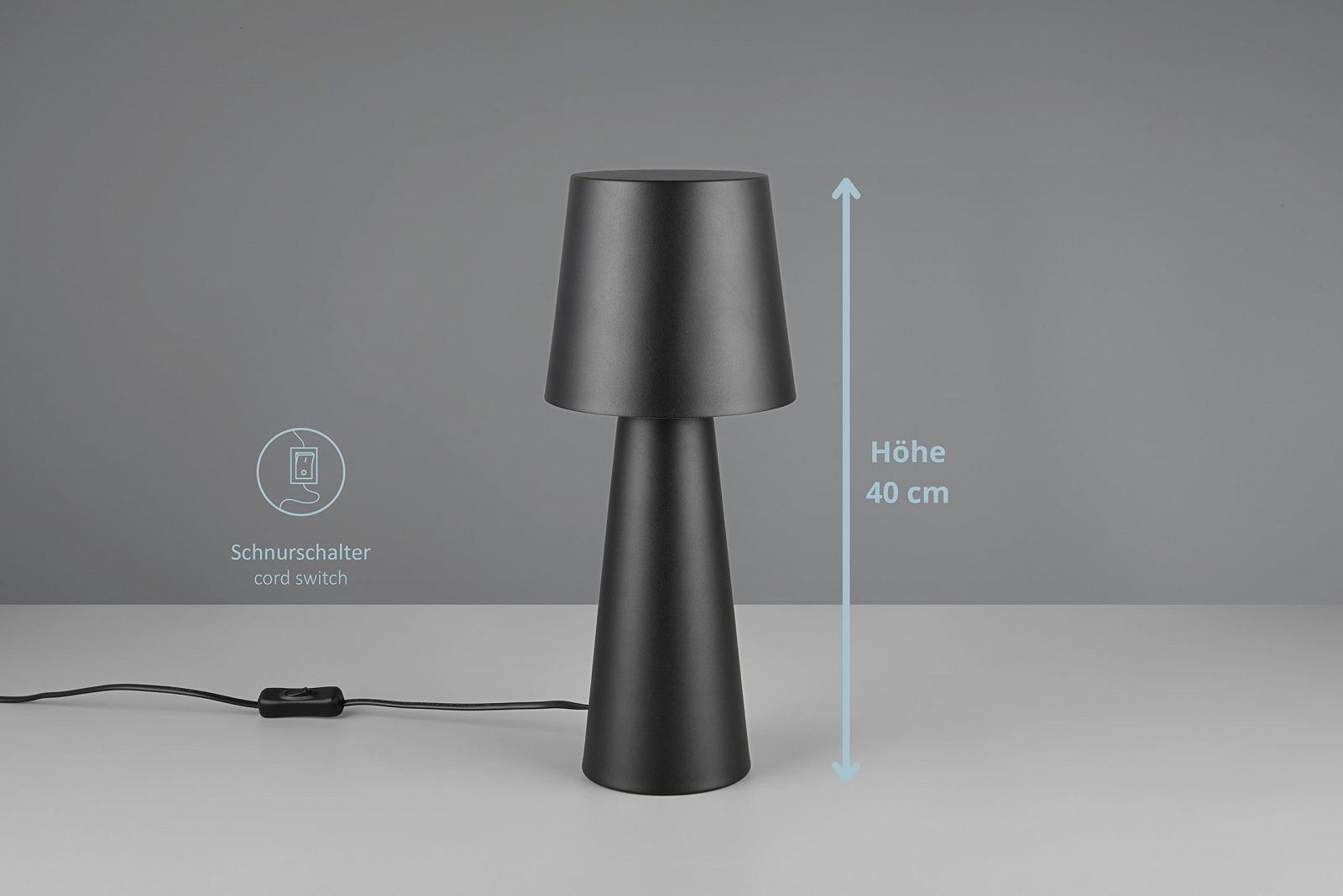 Настільна лампа Hailey зі шнуровим вимикачем IP20 E27 макс. 10 Вт 40 см Beige, фото №2