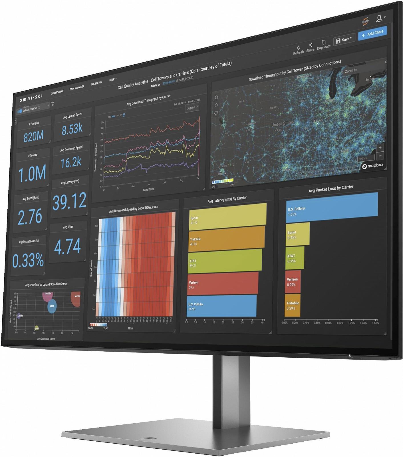 Монітор HP Z27q G3 68.6 см (27") 2560 x 1440 пікселів Quad HD LED Сріблястий, фото №2