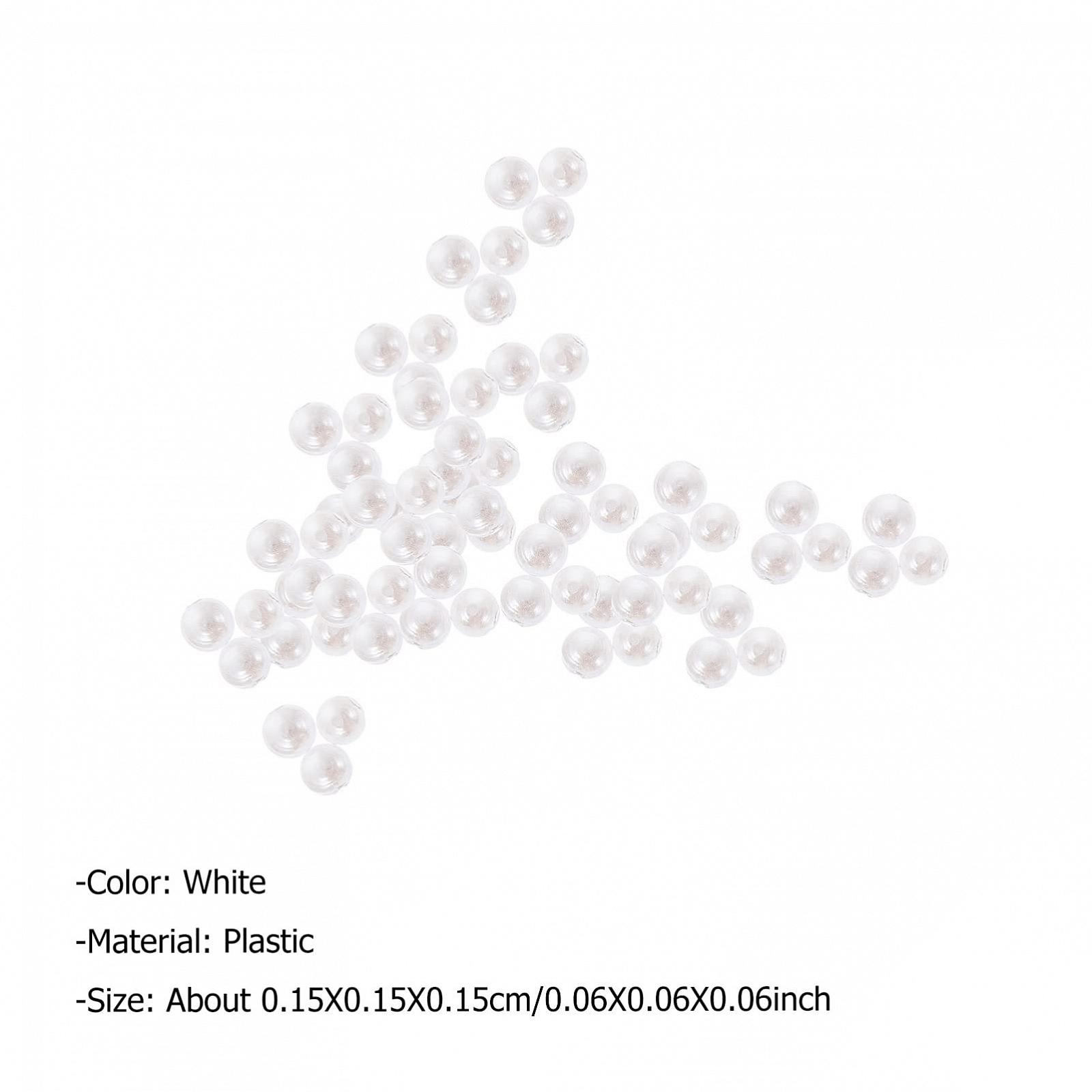 Прикраса для нігтів Lurrose Набір 10000 штук Пласкі намистини, фото №2