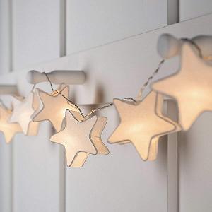 Гірлянда Lights4fun Paper Star Lantern 10 LED на батарейках - Фото 1