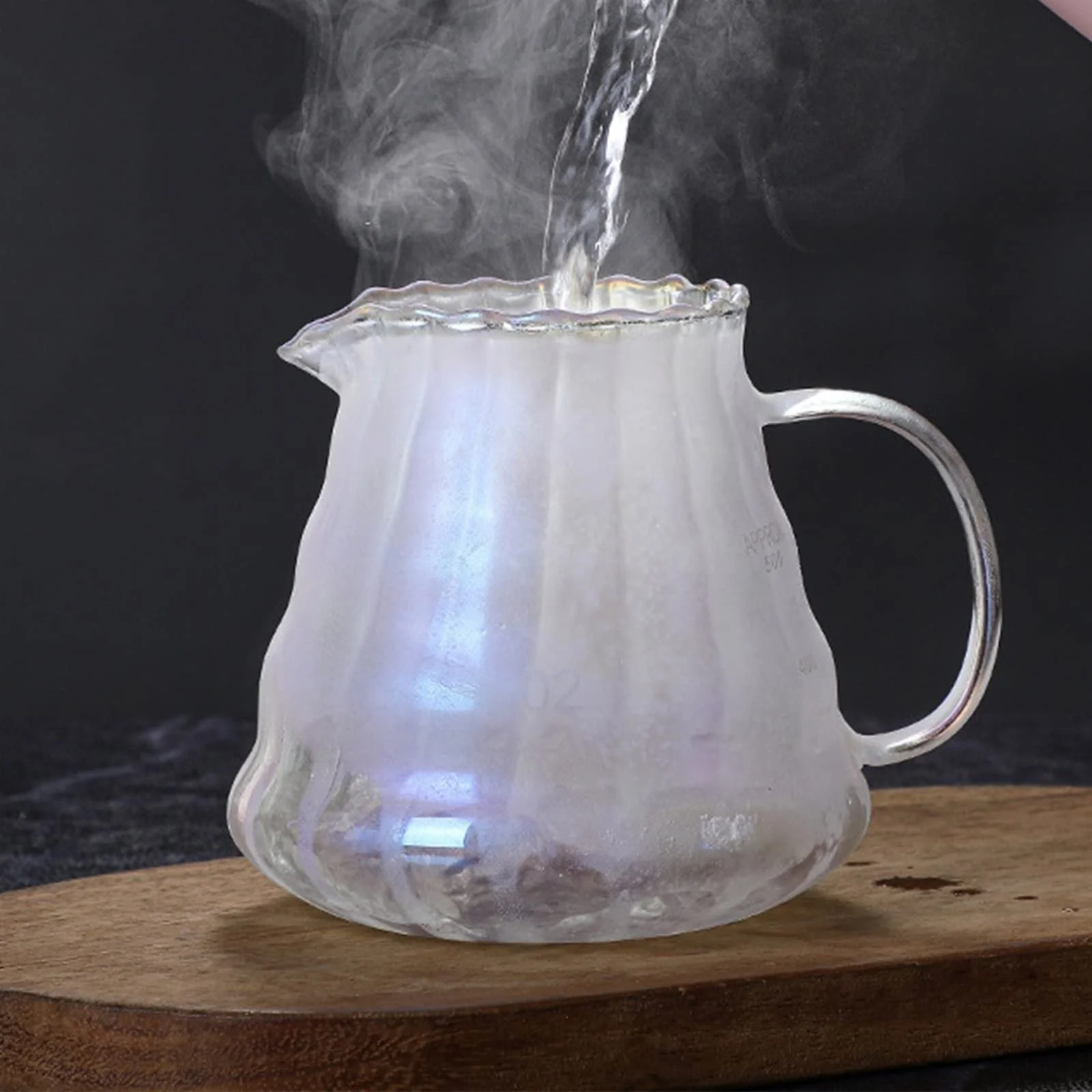 Кофейник Стеклянный Прозрачный Термостойкий, фото №3