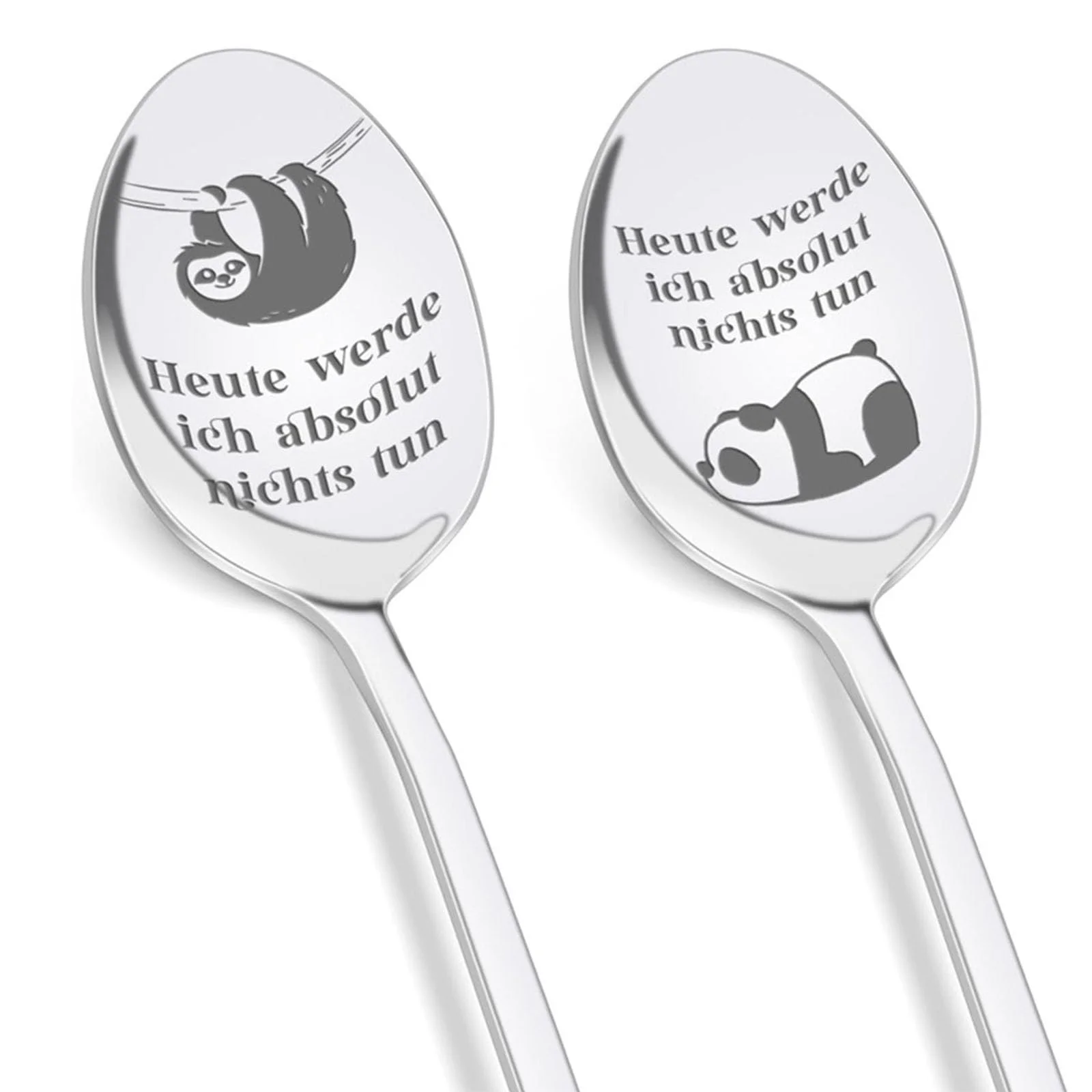 Ложка Кавова Brand Series Model "Сьогодні я абсолютно нічого не буду робити" Нержавіюча сталь, набір 2 шт., фото №1 Ложка Кавова Brand Series Model "Сьогодні я абсолютно нічого не буду робити" Нержавіюча сталь, набір 2 шт., фото №1
