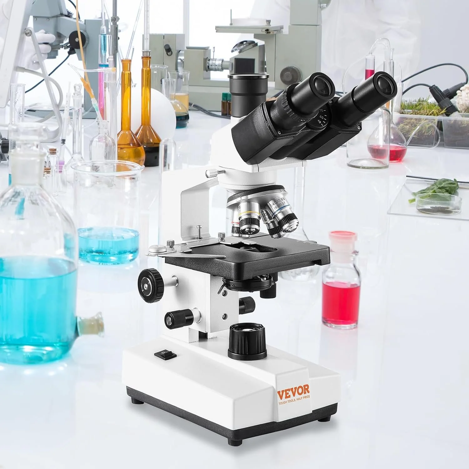 Цифровий мікроскоп VEVOR XSP-36TV / 40X-5000X / White, фото №8