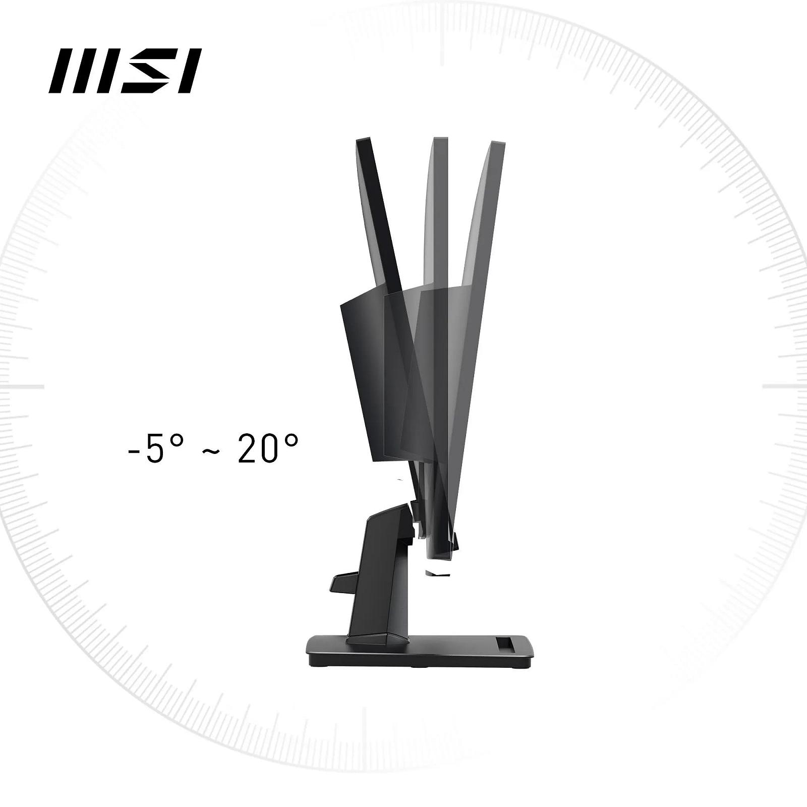 Монітор MSI PRO MP275 27 дюймів Full HD, IPS панель, 100 Гц, дружній до очей екран, вбудований динамік, нахил - HDMI 1.4b, D-Sub (VGA), фото №6