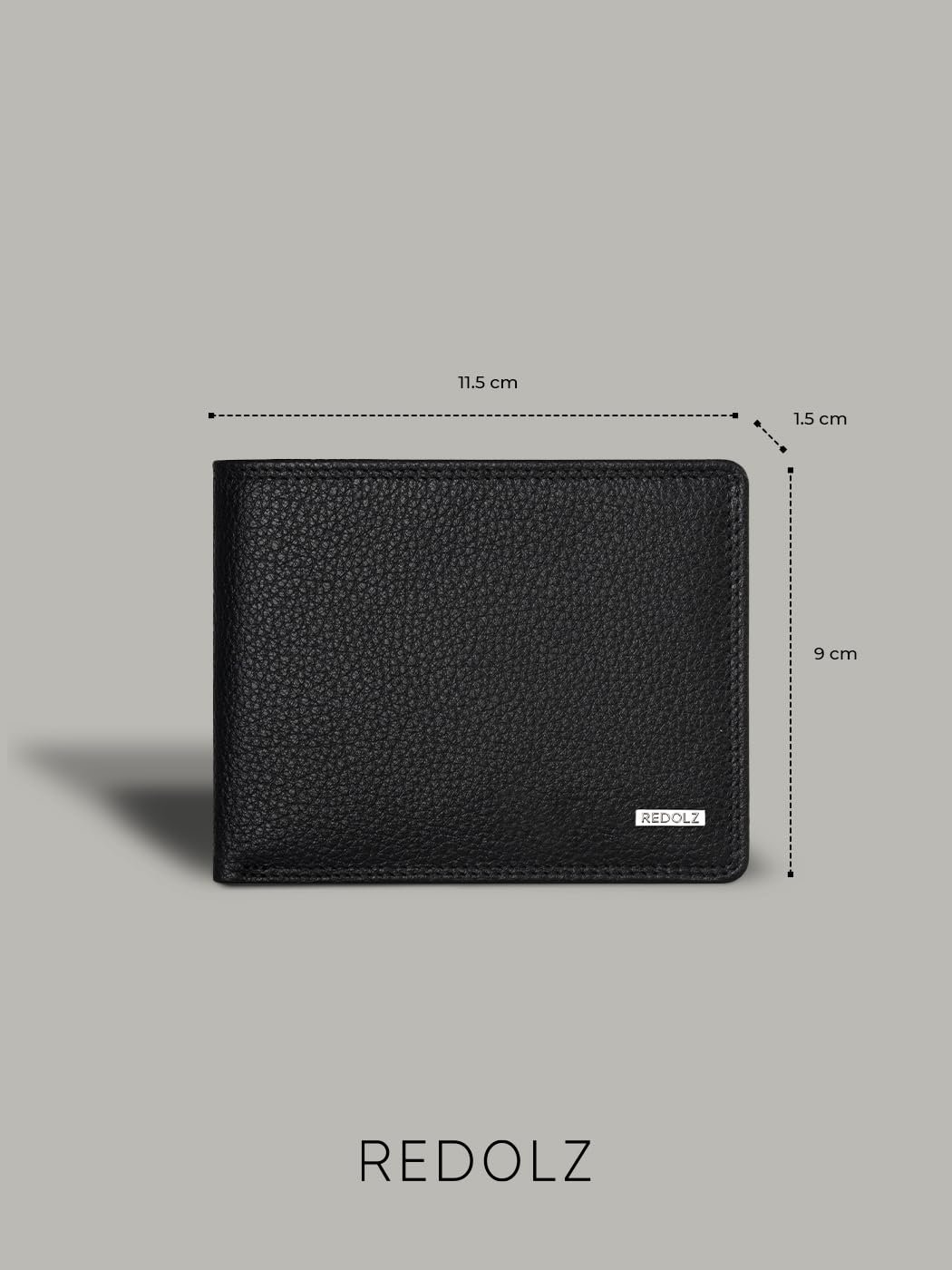 Кошелек REDOLZ Leather Essentials Classic, черный, фото №5