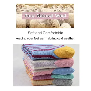 Жіночі шкарпетки La Dearchuu вовняні 5 пар Розмір 35-40 synthetic.ua - Фото 1