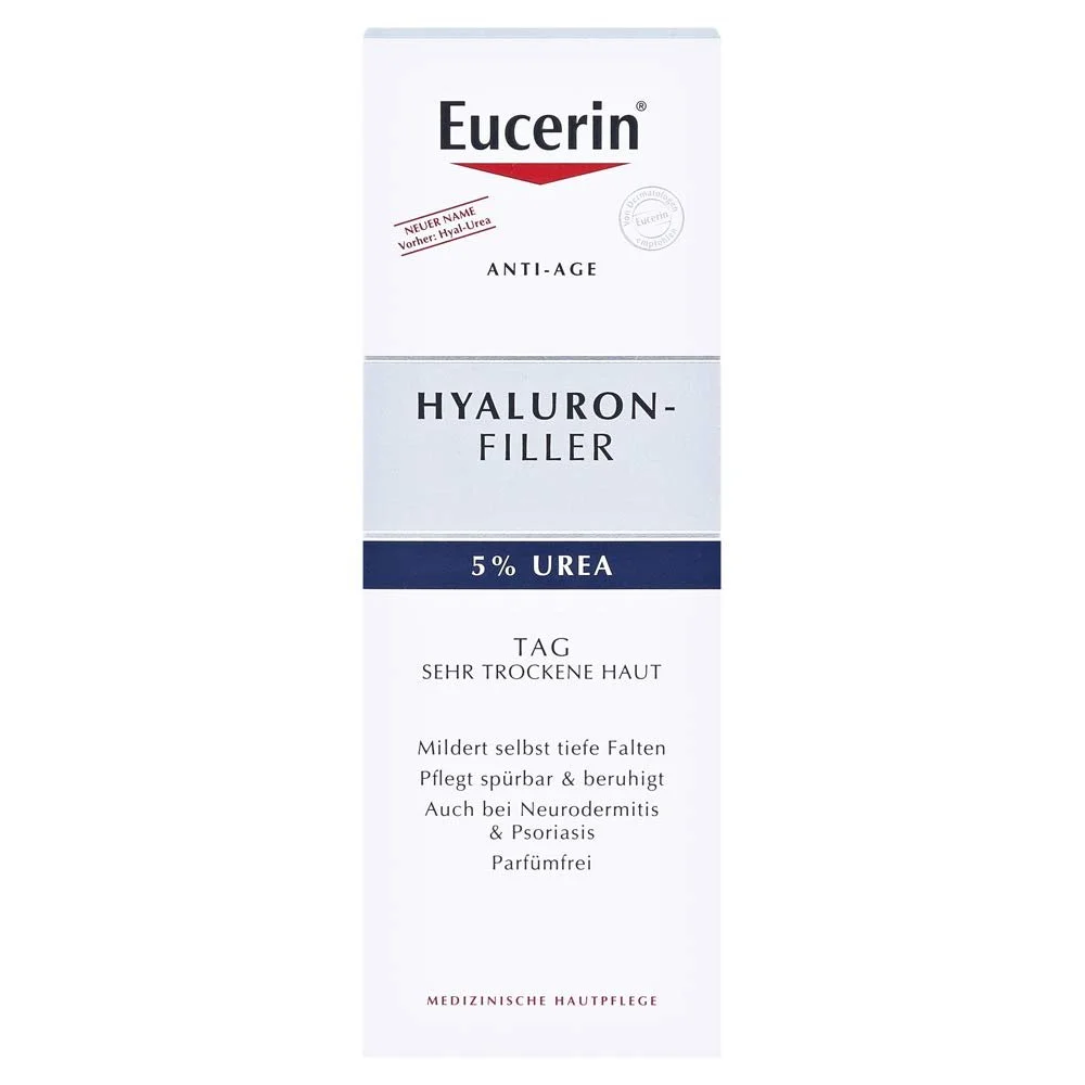 Денний крем Eucerin Hyaluronic Filler 5% Urea проти зморшок 2 x 50 мл, фото №2 Денний крем Eucerin Hyaluronic Filler 5% Urea проти зморшок 2 x 50 мл, фото №2
