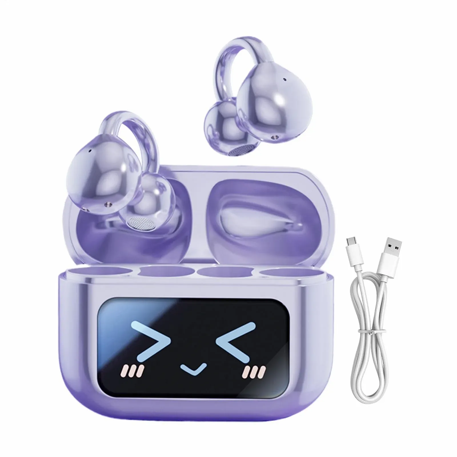 Наушники беспроводные Сенсорный экран, AI перевод, Шумоподавления, Водонепроницаемые, фото №1