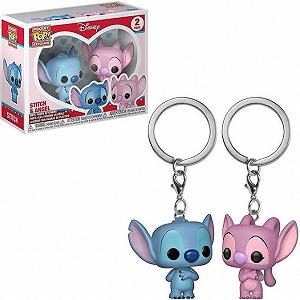 Комплект брелок-фигурок Funko Лило и Стич Lilo amp Stitch Ангел Angel Disney 2 брелки - Фото 1