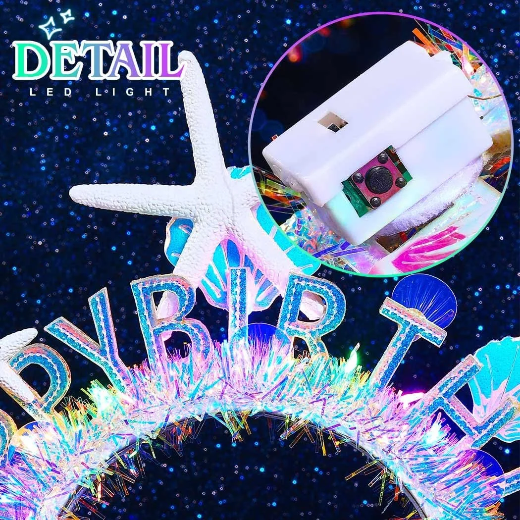 Обруч Корона З Днем народження зі світлодіодами, фото №5 Обруч Корона З Днем народження зі світлодіодами, фото №5