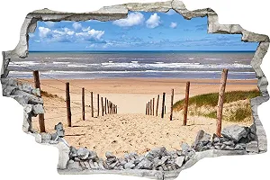 Наклейка на стіну DW000012 Road to the Beach North Sea Grey Stone 90 см x 60 см - Фото 1