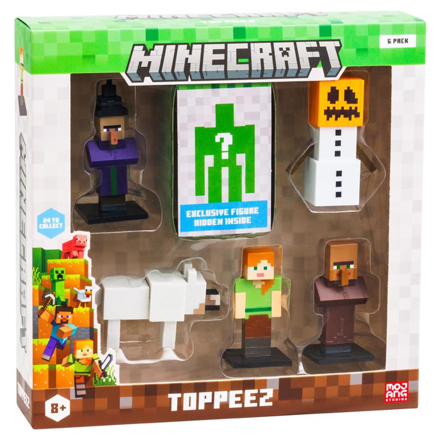 Фигурки Bandai Minecraft, набор из 6 коллекционных фигурок, коробка из 6 маленьких фигурок, включая 1 секретную, фото №4
