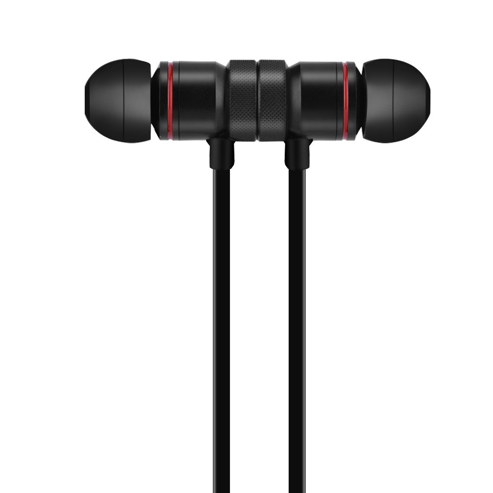 Наушники Tosuny Bluetooth 4.1 Вставные Магнитные Спортивные с Микрофоном 3 часа времени работы Легкие Черные, фото №3