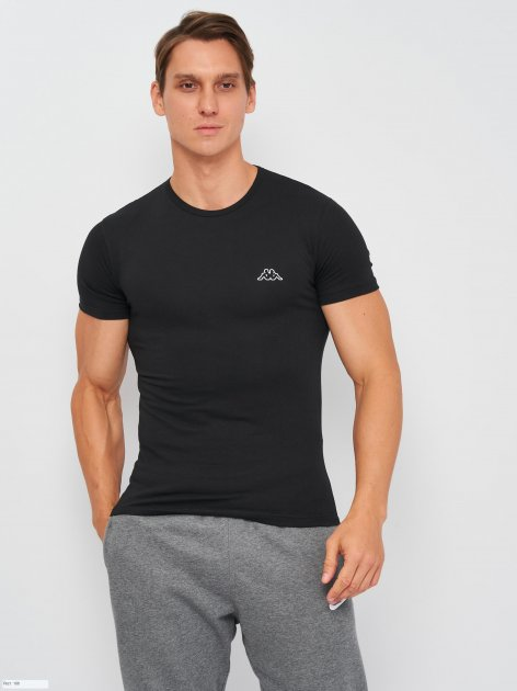 Футболка Kappa  Mezza Manica Girocollo антрацит  XL, фото №1