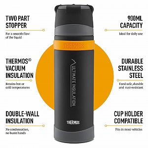 Термос Thermos Ultimate Flask 900 мл Matte Black synthetic.ua - Фото 1