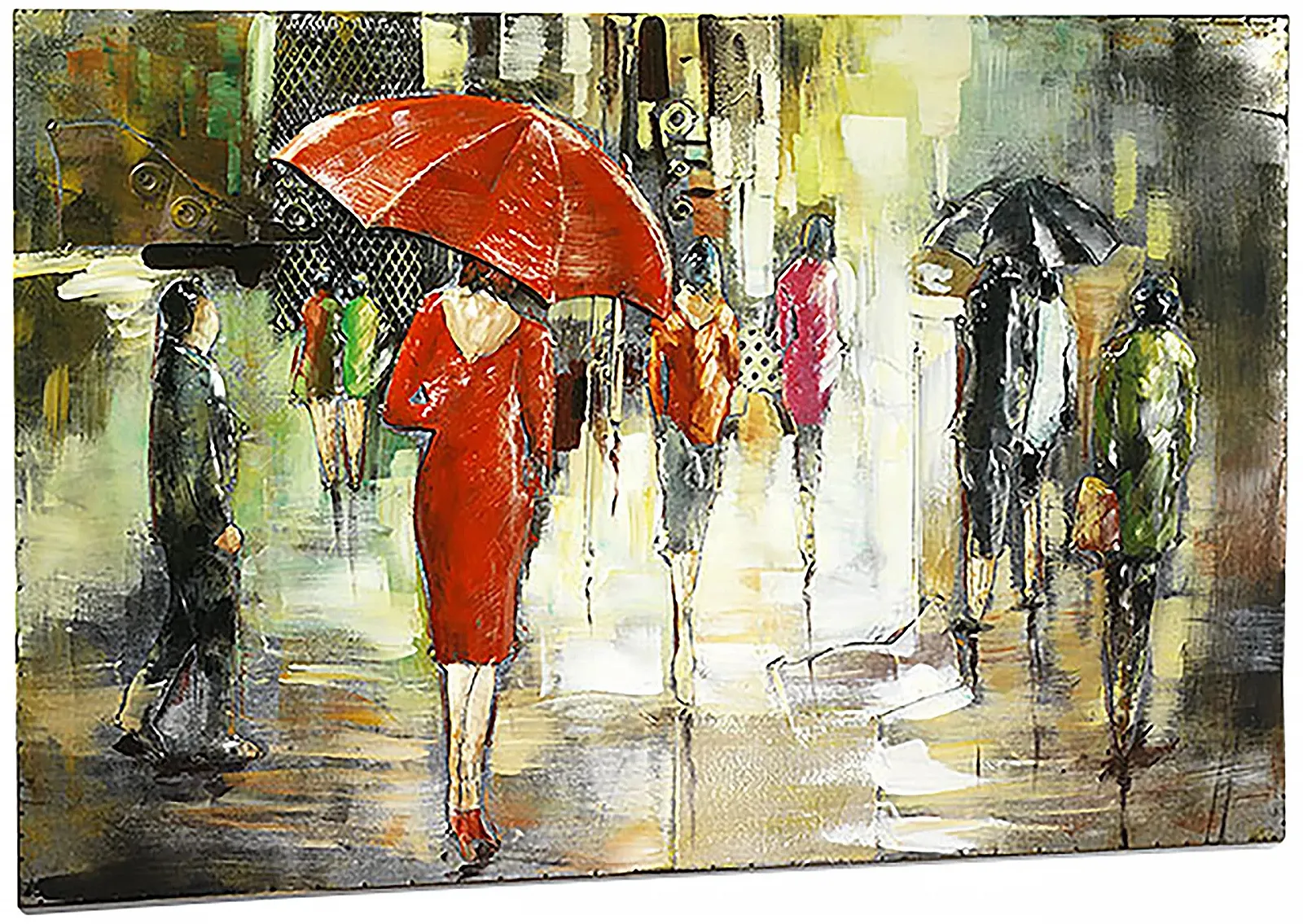 Металева картина Kobolo 3D Street Environment 108 x 72 см, фото №1