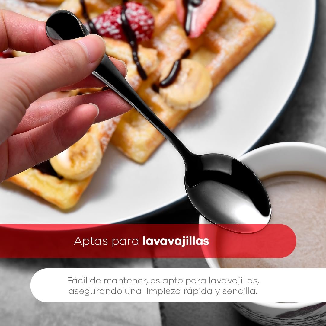 Набор столовых приборов Bergner 24 предмета нержавеющая сталь глянцевая нержавеющая сталь черный, фото №3 Набор столовых приборов Bergner 24 предмета нержавеющая сталь глянцевая нержавеющая сталь черный, фото №3