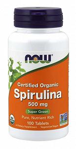 Спирулина Now Spirulina 500mg 100 tabl - Фото 1