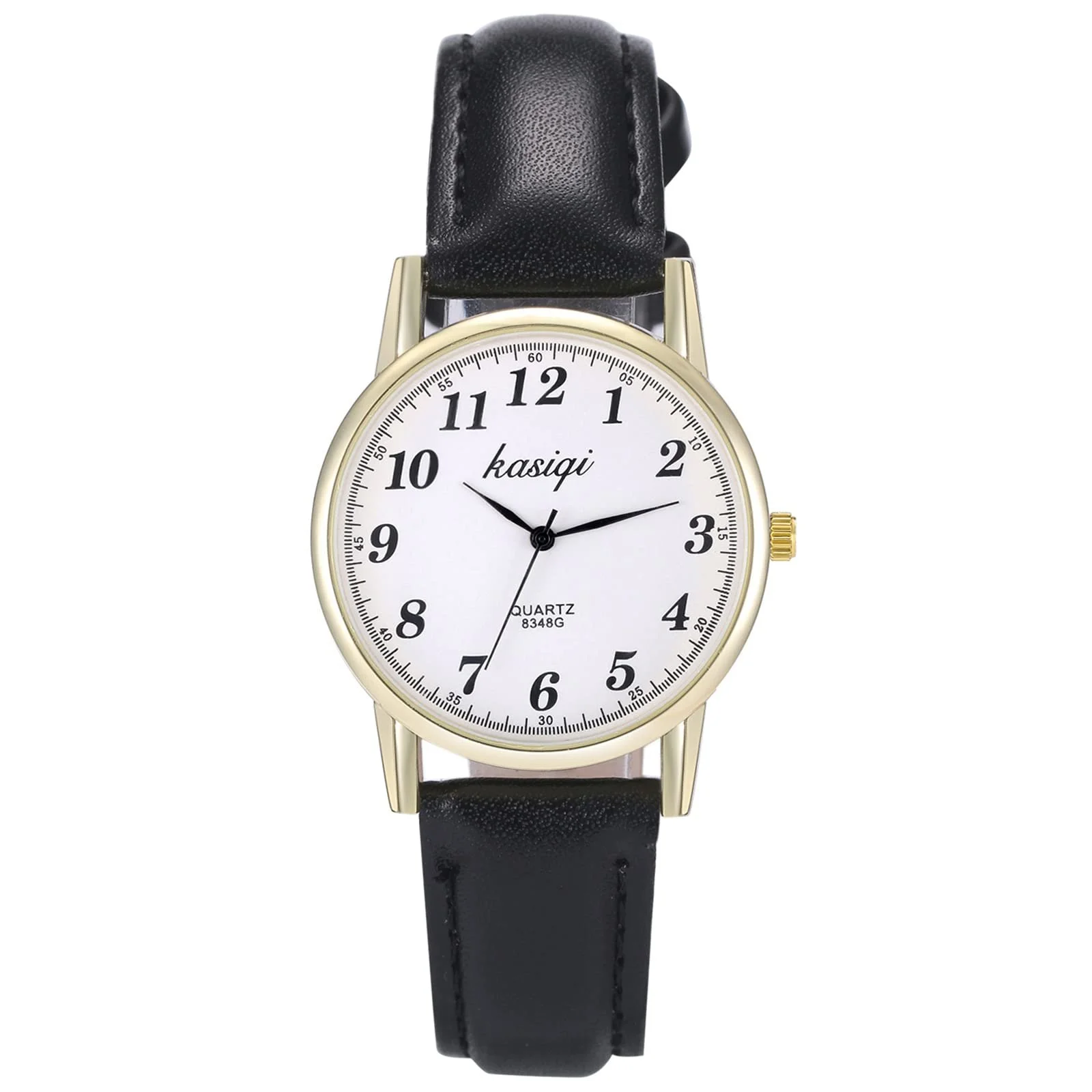 Парные часы Кварцевые Аналоговые часы для друзей JewelryWe Классические Простые Черный/Коричневый, фото №1 Парные часы Кварцевые Аналоговые часы для друзей JewelryWe Классические Простые Черный/Коричневый, фото №1