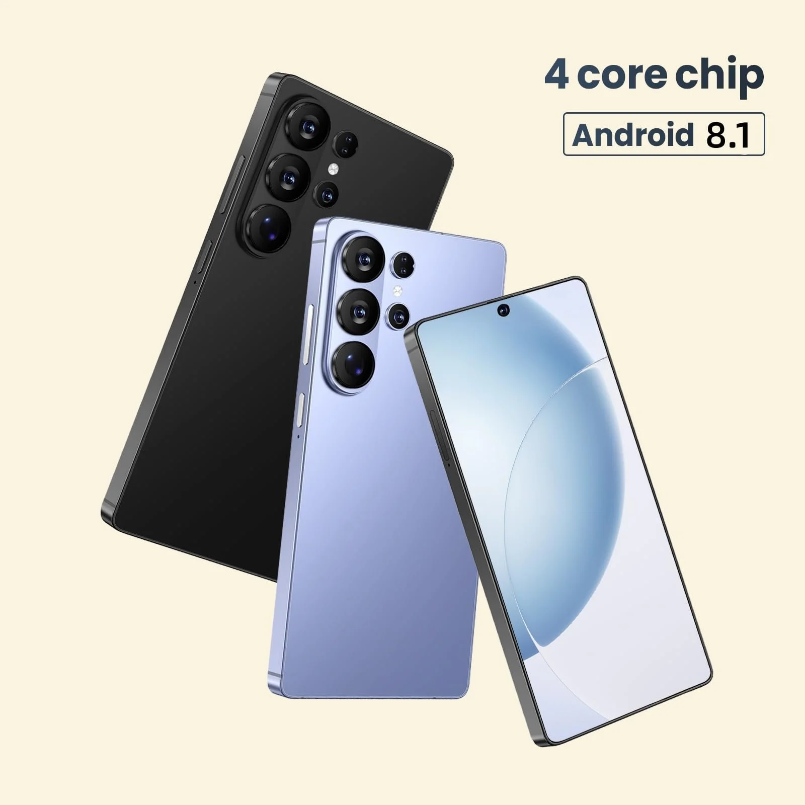 Смартфон 4-ядерный процессор 4G-LTE Android 3GB RAM 16GB ROM 6.6 дюйма Blue, фото №2