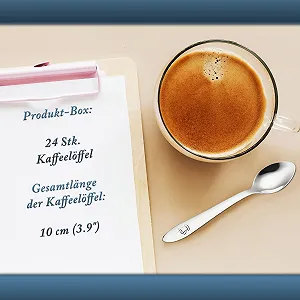 Ложки для эспрессо Маленькие из нержавеющей стали 24 шт 10 cm synthetic.ua - Фото 1