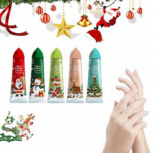 Крем для рук Рождественский набор, Увлажняющий крем для рук для огрубевшей кожи, Крем для нежного ухода для сухих рук, Подарок на день рождения, Рождественские подарки для женщин и мужчин, 5 шт - Фото 1