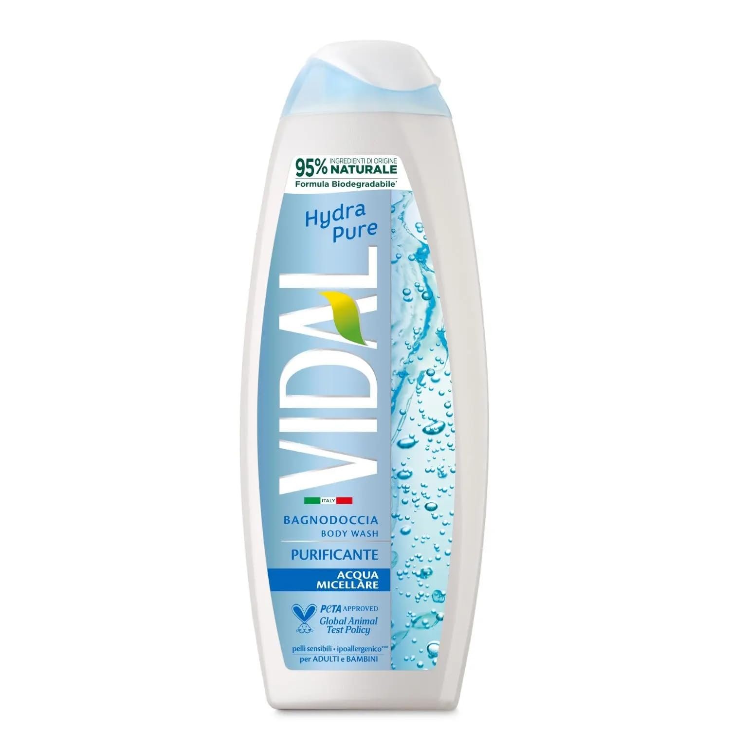 Гель для душу Vidal Bagnodoccia Hydra Pure з міцелярною водою 4 х 500 мл, фото №1