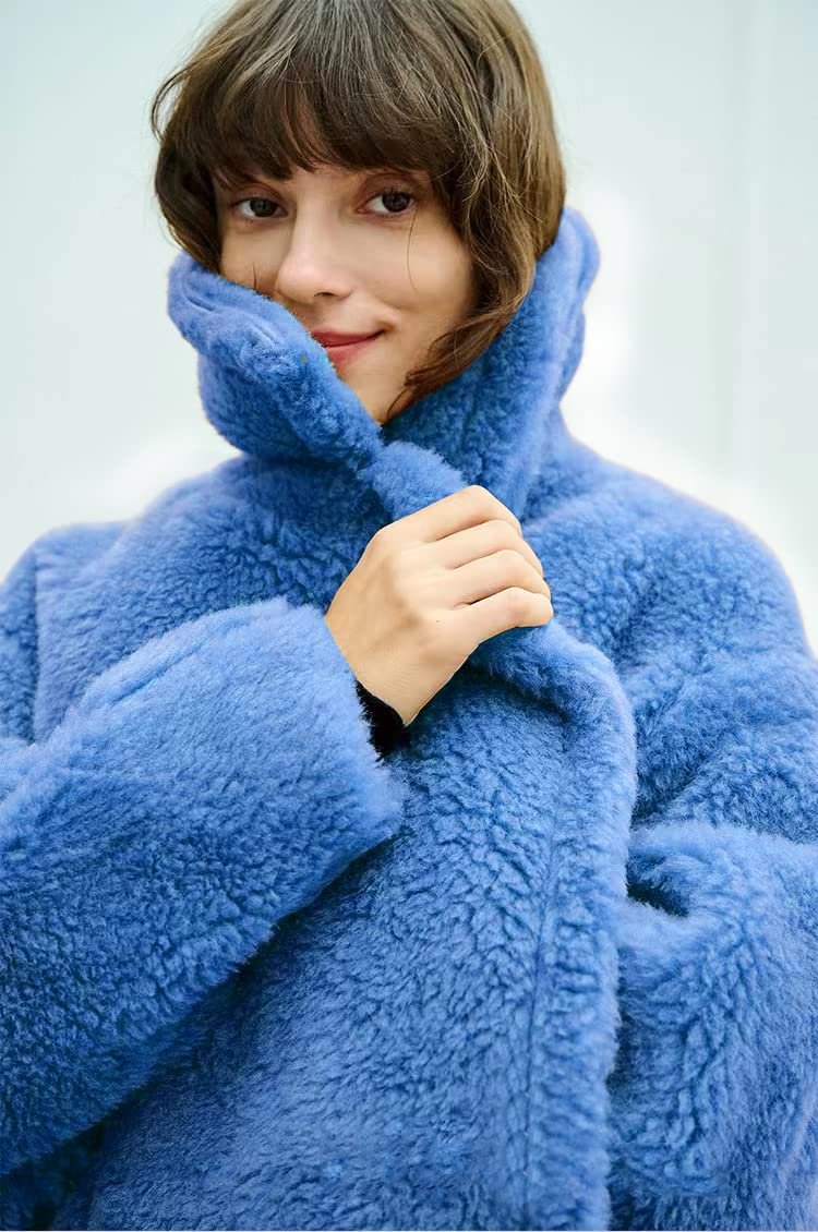 Вовняне пальто-ведмедик FLAVOR для жінок, фото №3 Вовняне пальто-ведмедик FLAVOR для жінок, фото №3