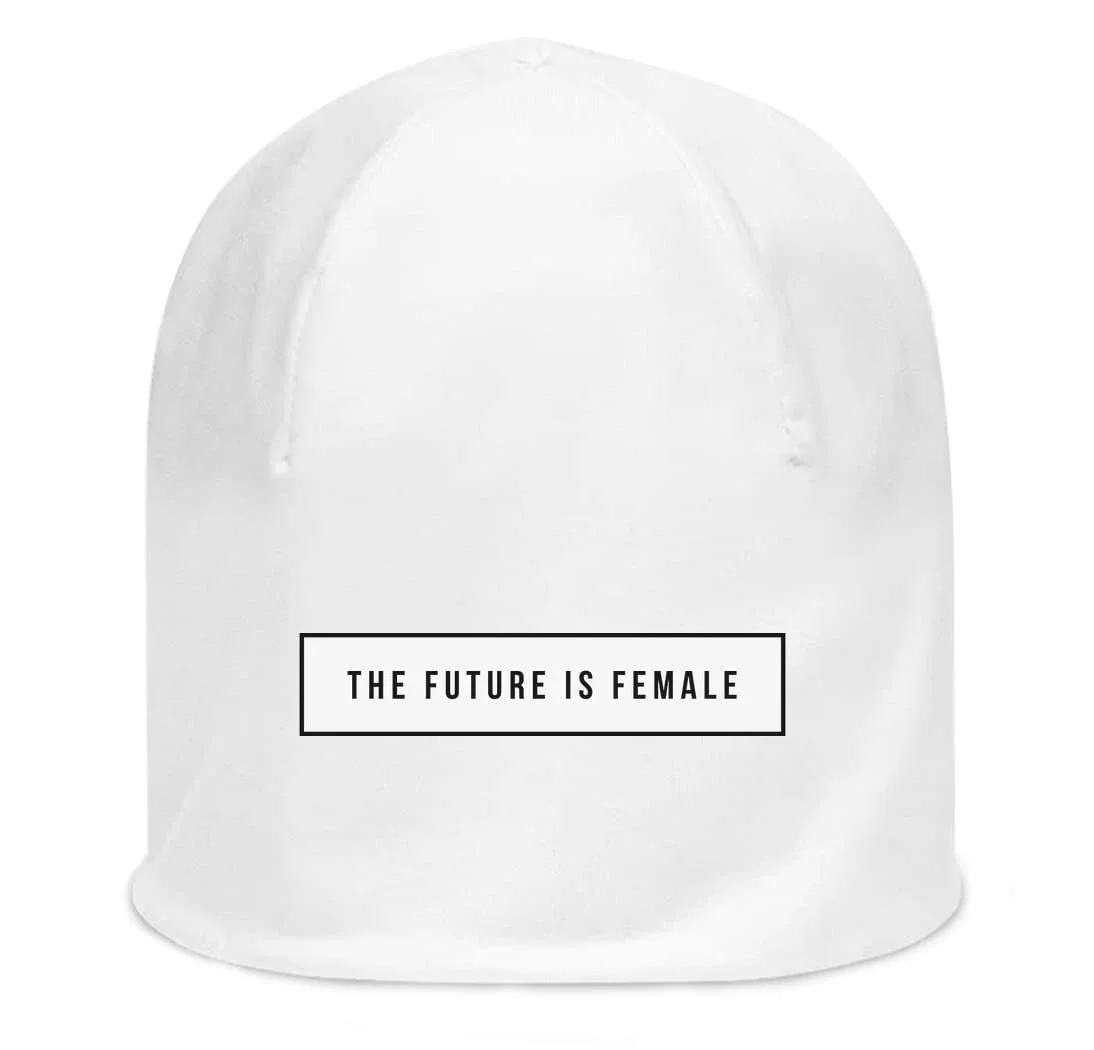 Шапка ATPRINTS The Future is Female Feminist Logo Unisex Эластичная Хлопковая Белая, фото №1 Шапка ATPRINTS The Future is Female Feminist Logo Unisex Эластичная Хлопковая Белая, фото №1