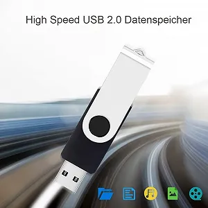 USB Stick ABLAZE Pack of 20 16 ГБ High Speed USB 2.0 Swivel Metal synthetic.ua - Фото 1