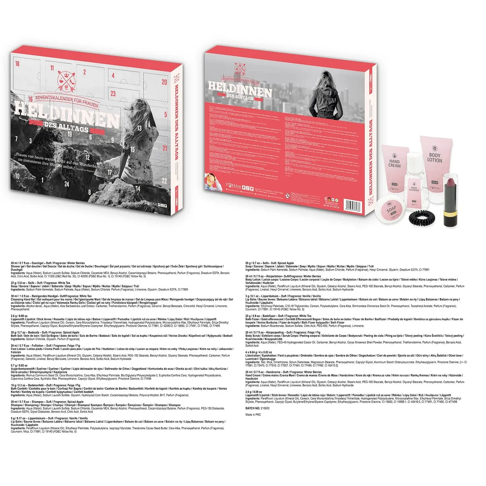 Адвент-календар itenga Героїні на кожен день I для жінок I З наповненням I 24 сюрпризи, фото №3